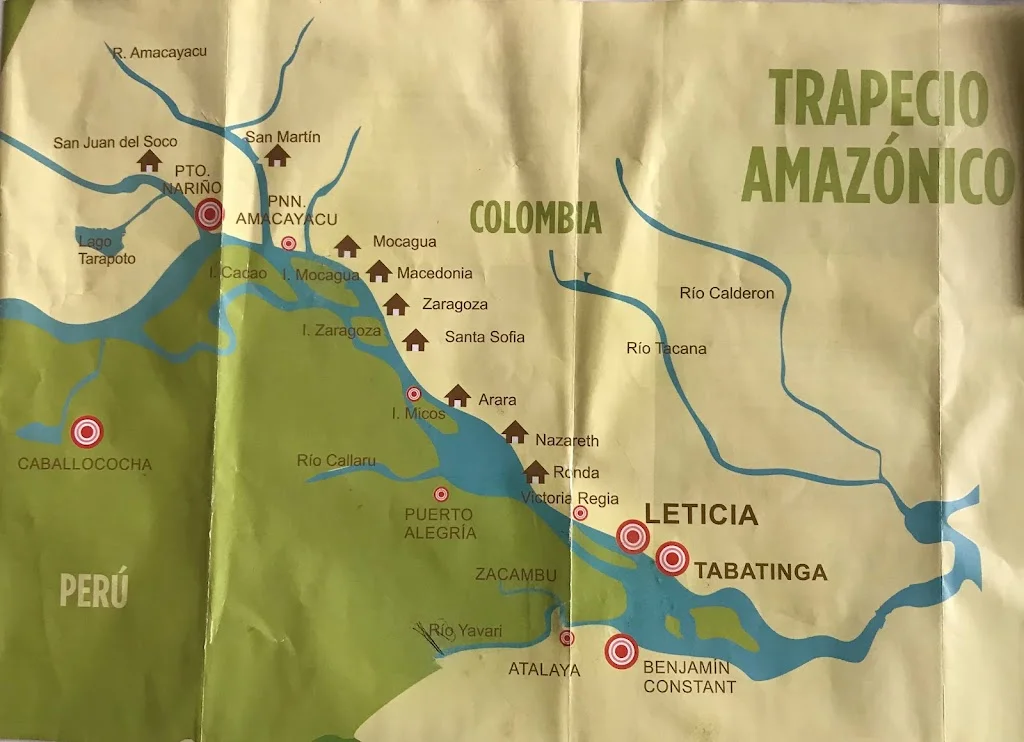 Tres Fronteras Amazonas Leticia Tabatinga Santa Rosa