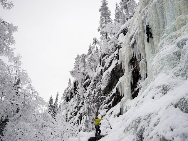 Ice Climbing Lapland Finland